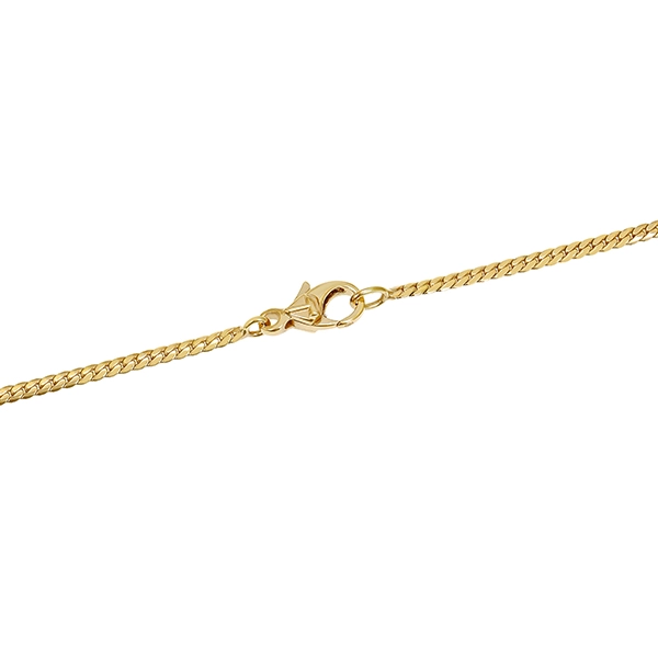 Collier, 14K, Gelbgold, Saphir, Smaragd, Brillant