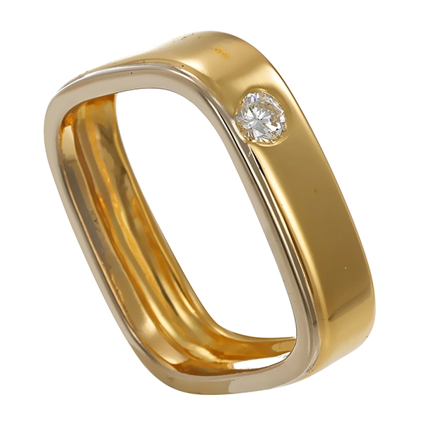 Ring, 18K, Gelb-/Weißgold, Brillant, U54
