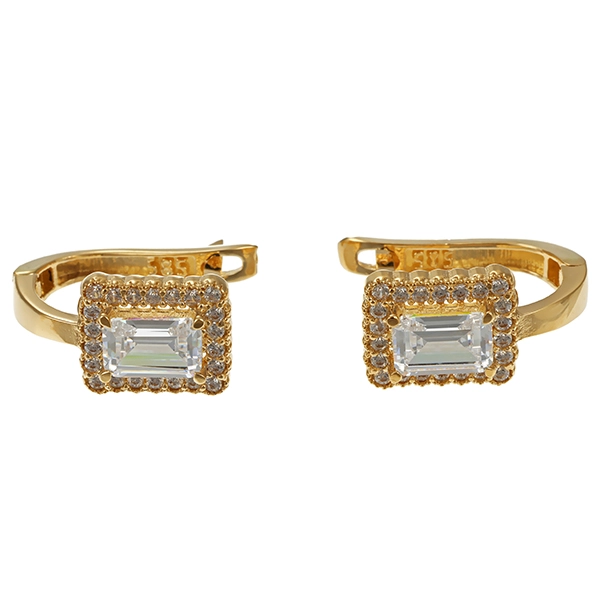 Ohrhänger, 14K, Gelbgold, Zirkonia