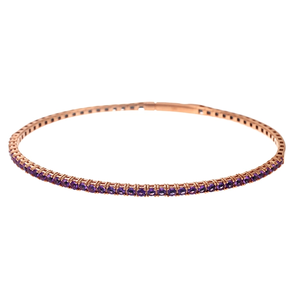 Armreif, 14K, Rotgold, Amethyste