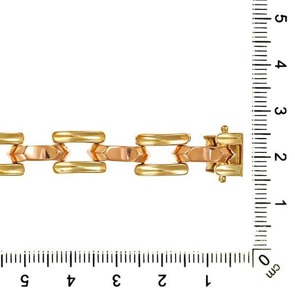 Armband, 14K, Gelb-/Rotgold