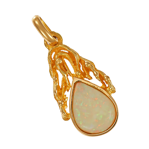 Anhänger, 18K, Gelbgold, Opal