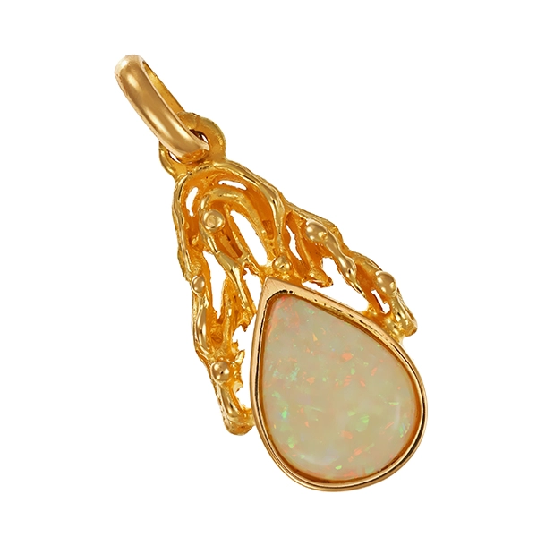 Anhänger, 18K, Gelbgold, Opal