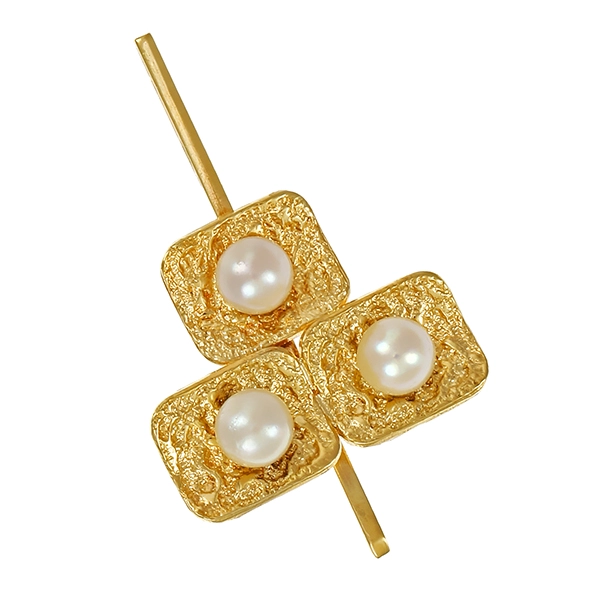 Anhänger, 14K, Gelbgold, Perlen
