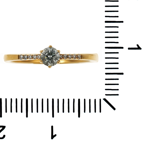 Diamantring, 18K, Gelbgold, Brillanten