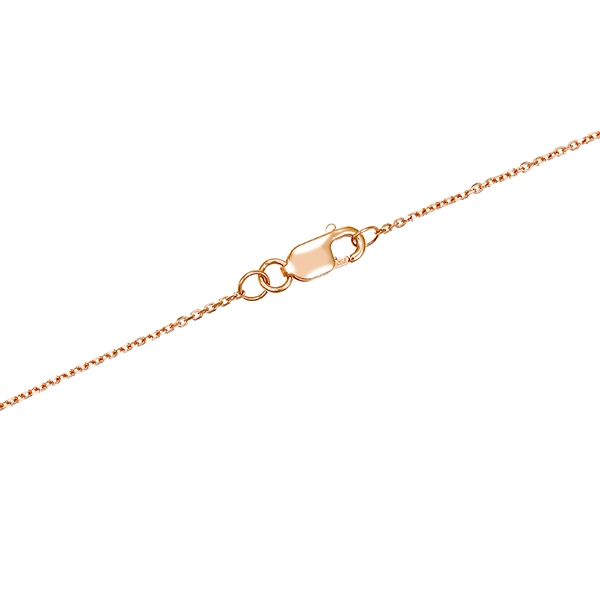 Collier, 18K, Rotgold, Brillant