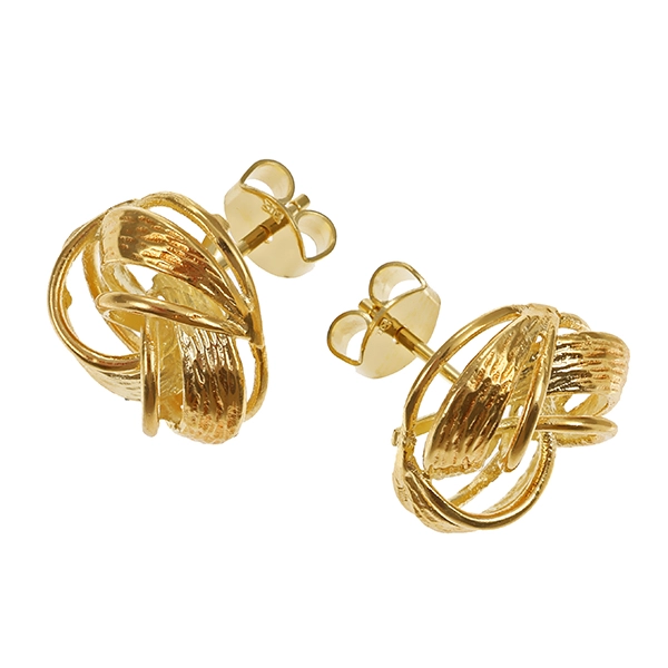 Ohrtstecker, 14K, Gelbgold