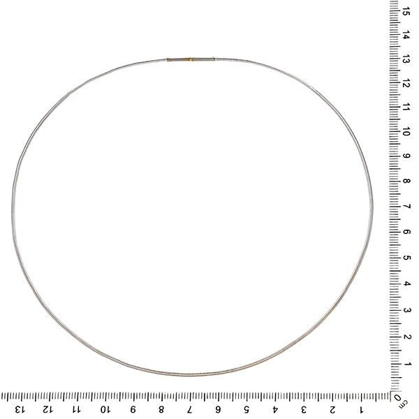 Collier, 14K, Weißgold, Reif