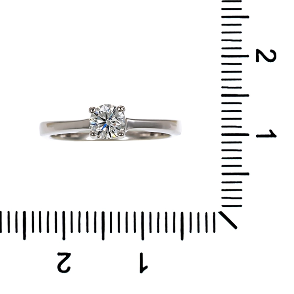 Brillantring, 18K, Weißgold, 0,26ct