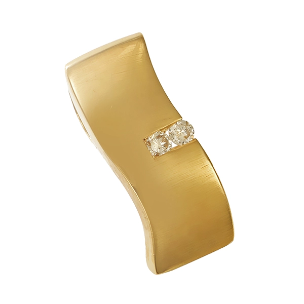 Anhänger, 18K, Gelbgold, Brillanten