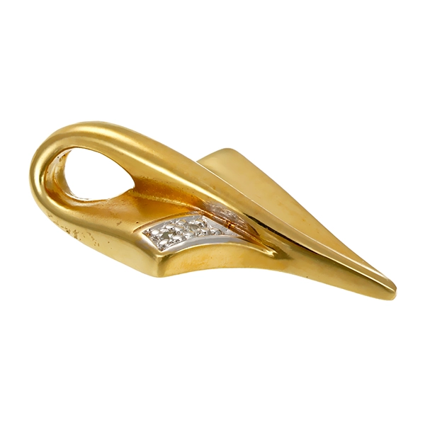 Anhänger, 14K, Gelbgold, Diamant