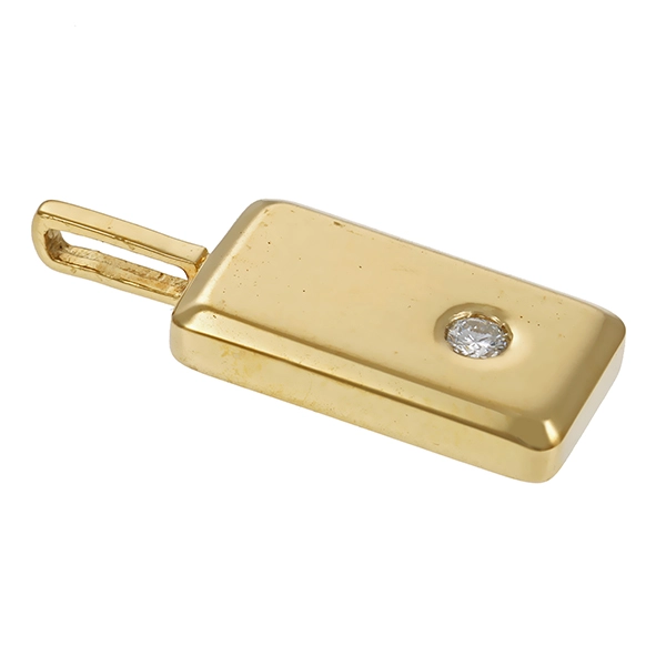 Anhänger, 14K, Gelbgold, Brillant