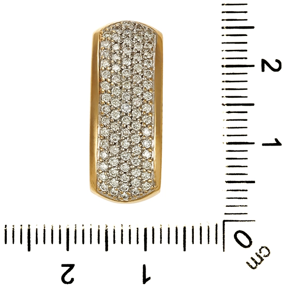 Anhänger, 14K, Gelb-/Weißgold, Brillanten