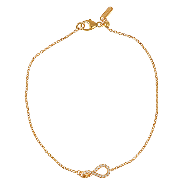 Armband, 14K, Gelbgold, 19 Brillanten