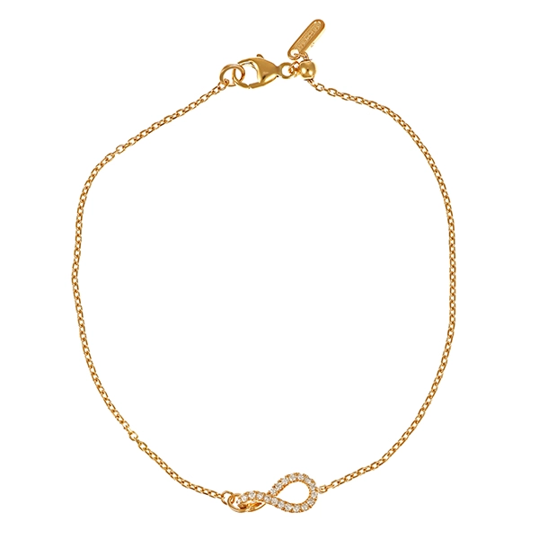 Armband, 14K, Gelbgold, 19 Brillanten