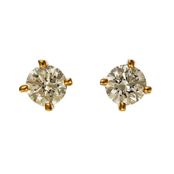 Ohrstecker, 14K, Gelbgold, Brillant