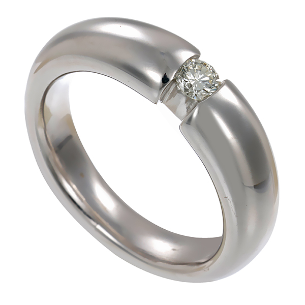 Ring, 18K, Weißgold, Brillant