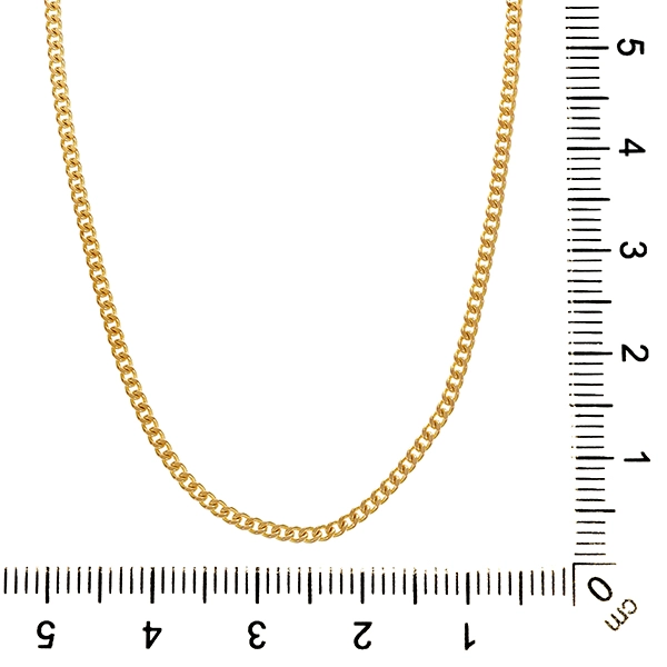 Collierkette , 8K, Gelbgold, Flachpanzer-