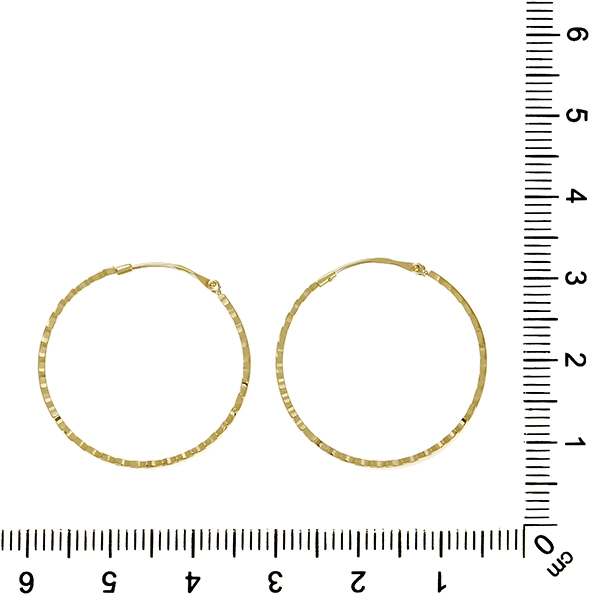 Creolen, 14K, Gelbgold