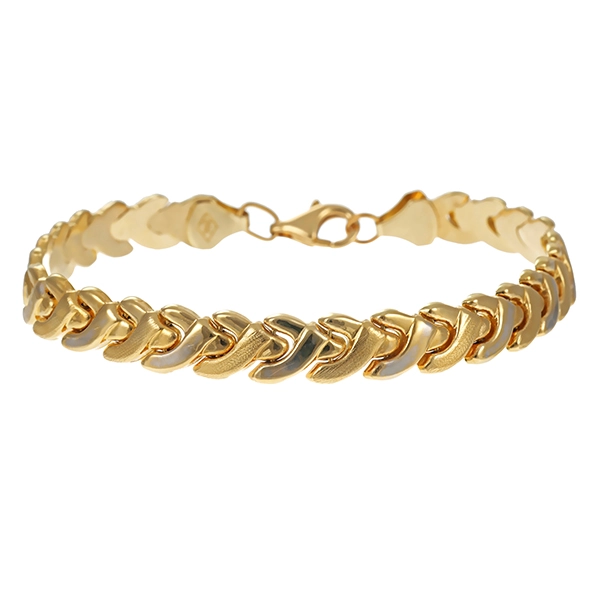 Armband, 18K, Gelb-/Weißgold