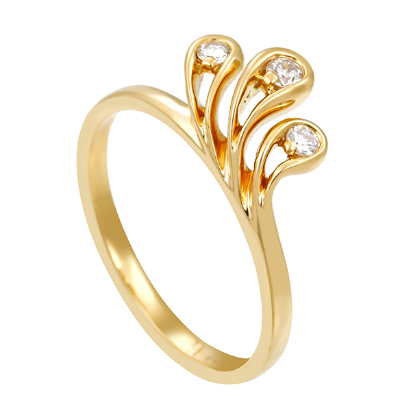 Ring, 18K, Gelbgold, Brillanten