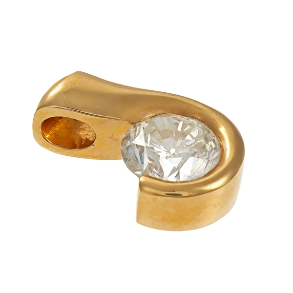 Anhänger, 14K, Gelbgold, Brillant 0,54 ct