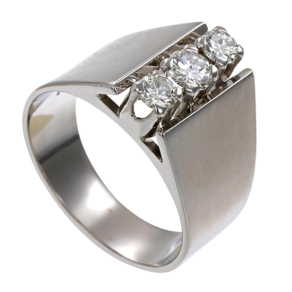 Ring, 18K, Weißgold, Brillanten, 0,40ct