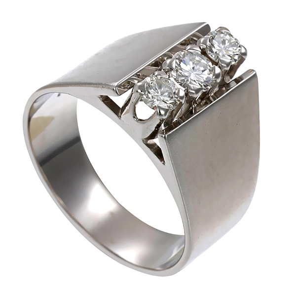 Ring, 18K, Weißgold, Brillanten, 0,40ct