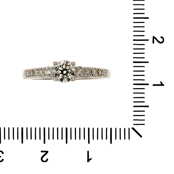 Diamantring, 18K, Weißgold, Brillanten
