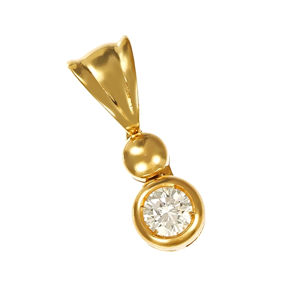 Anhänger, 18K, Gelbgold, Brillant