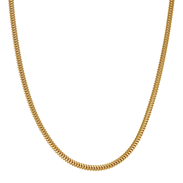 Kette, 18K, Gelbgold, Schlange-