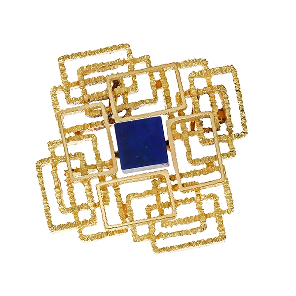 Anhänger, 14K, Gelbgold, Lapis