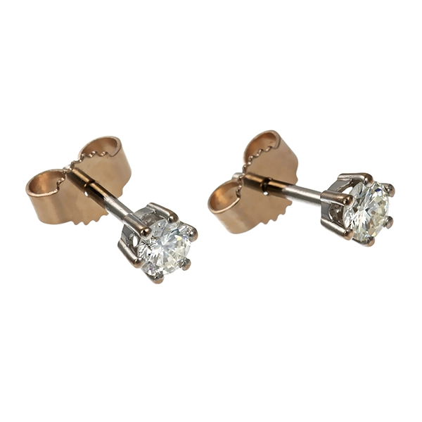 Ohrstecker, 18K, Weißgold, Brillanten