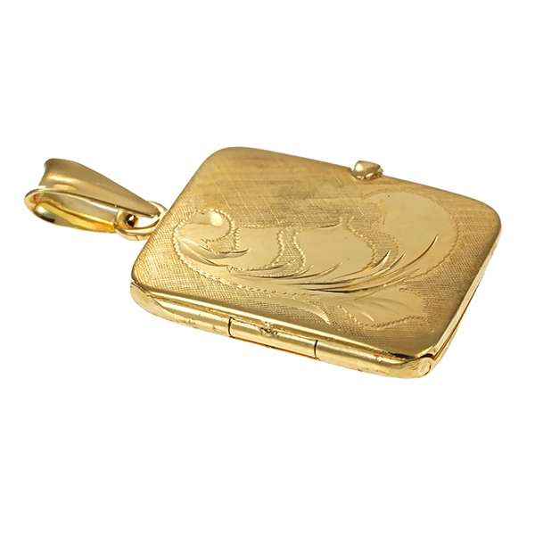 Anhänger, 14K, Gelbgold, Medaillon