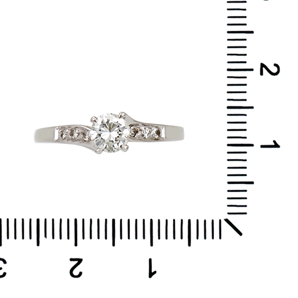 Diamantring, 18K, Weißgold, Brillanten