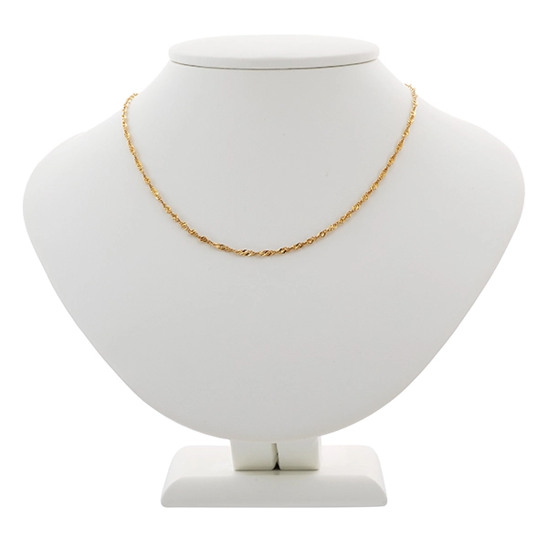 Collierkette, 14K, Gelbgold, Singapur-