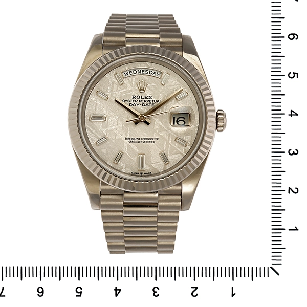 Herrenuhr Rolex Day-Date Meteorite Diamant Automatik