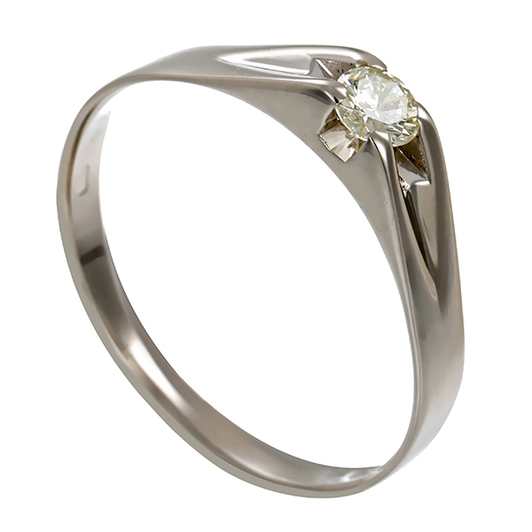 Brillantring, 18K, Weißgold, 0,25ct