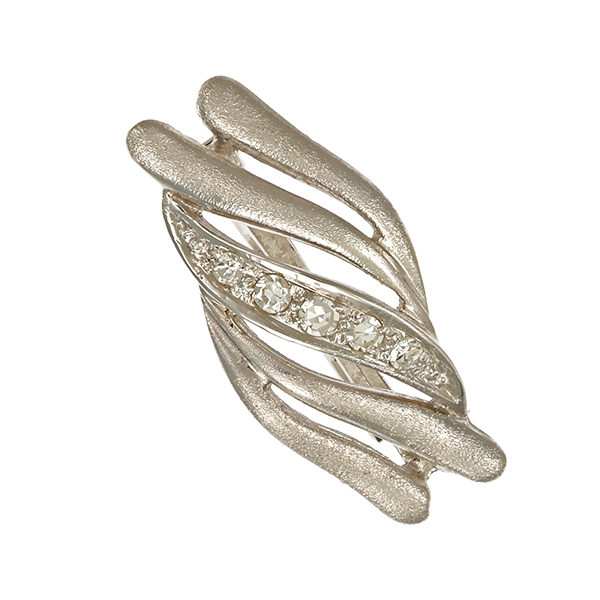 Verkürzer, 14K, Weißgold, Diamanten