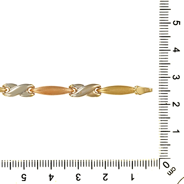 Armband, 14K, Rot-/Gelb-/Weißgold