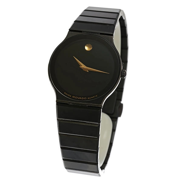 Damenuhr, Movado 'Museum' geschwärzt, Quartz