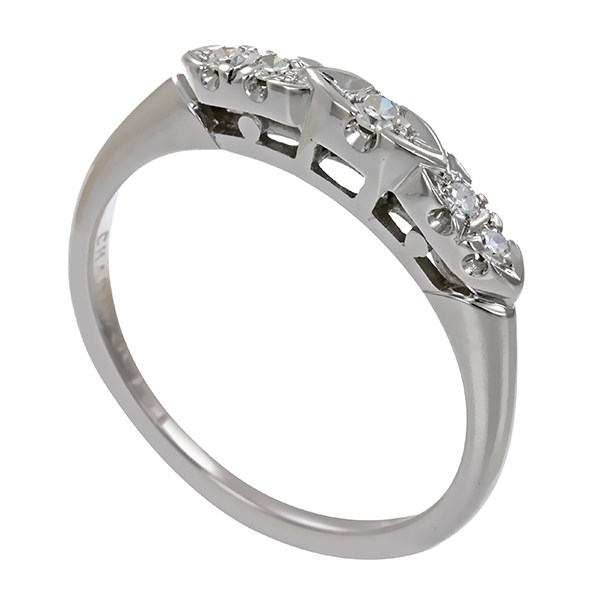 Diamantring, 18K, Weißgold