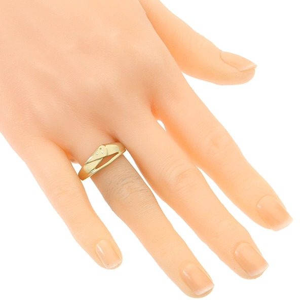 Diamantring, 14K, Gelbgold, Diamanten
