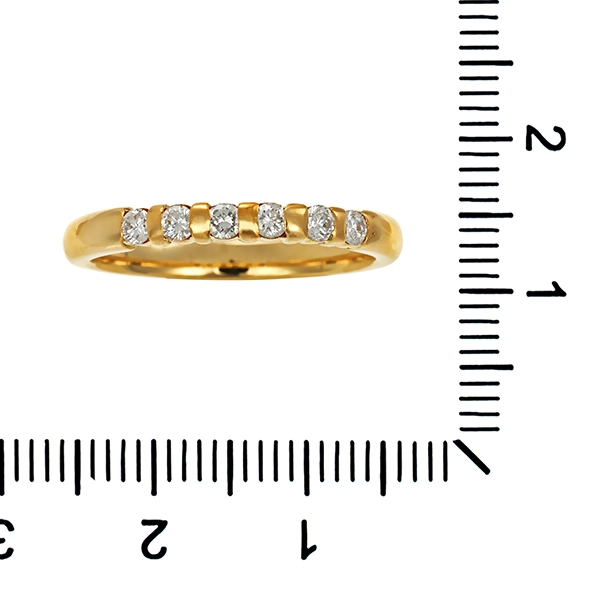 Diamantring, 14K, Gelbgold, Brillanten 0,27 ct