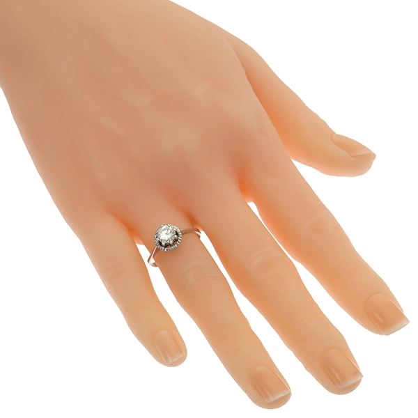 Diamantring, 14K, Weißgold, Brillant 0,75 ct