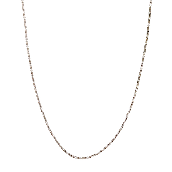 Collierkette, 18K, Weißgold, Venezianer-