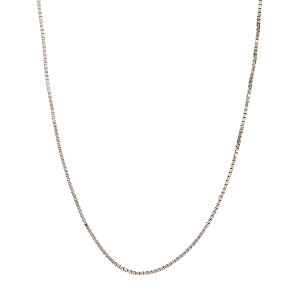 Collierkette, 18K, Weißgold, Venezianer-