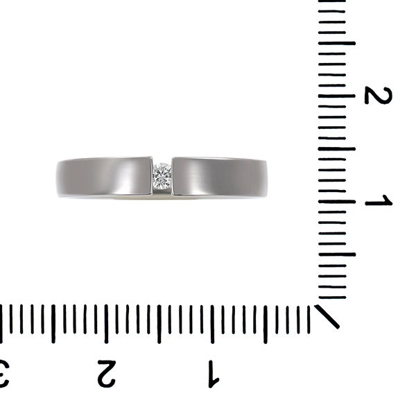 Brillantring, 14K, Weißgold