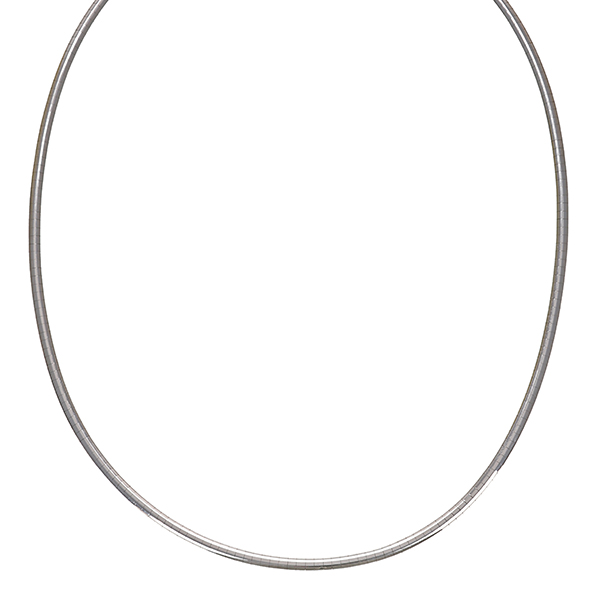 Collier, 18K, Weißgold, Fantasiemuster, L44cm