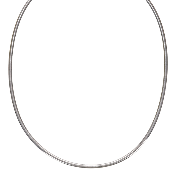 Collier, 18K, Weißgold, Fantasiemuster, L44cm